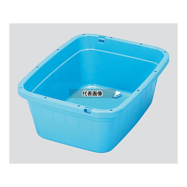 アズワン 120型 角型容器 トンボタライ 水抜き栓付
