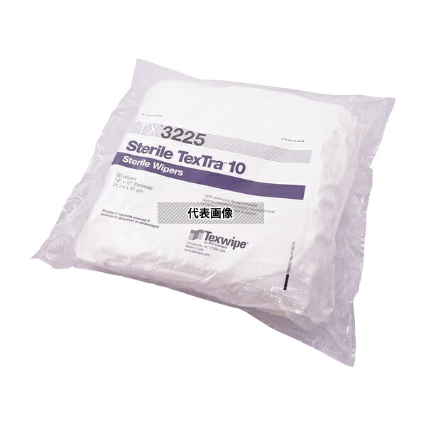 テックスワイプ(Texwipe) TX3225 滅菌テクストラ10 Sterile TexTra(TM)10 310×310mm 100枚入