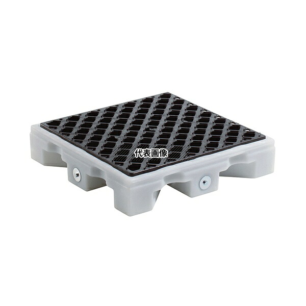 ニューピグコーポレーション PAK524 ピグ(R)ポリモジュラースピルデッキ 660&times;660&times;146 mm｜ファーストFACTORY