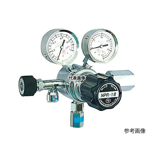 アズワン(AS ONE) 圧力調整器(バランス一段式) SUS316 入口パージバルブあり NPR-1S-R-11N01-2210-F-PV2 1個