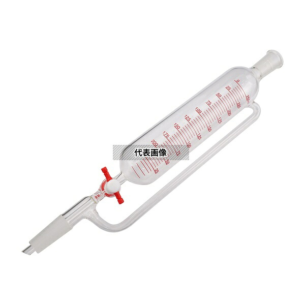 アズワン 円筒分液ロート(平衡型・PTFEコック) 250mL｜ファーストFACTORY