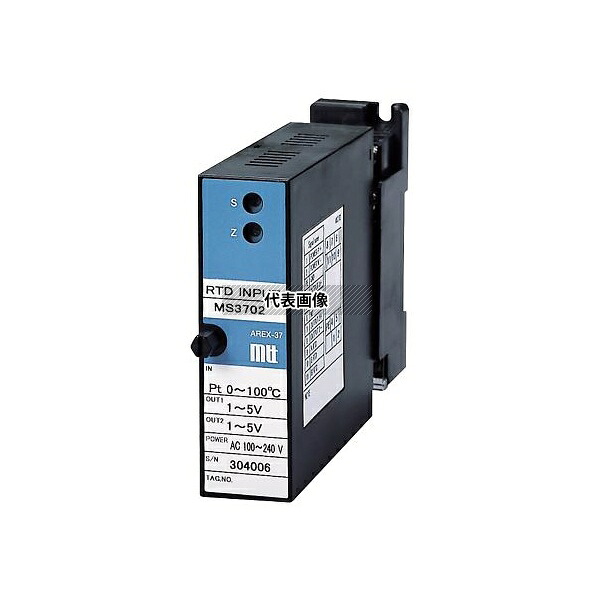 エムティティ 薄型プラグイン絶縁1出力測温抵抗体温度変換器 MS3702-A-P1A 1台