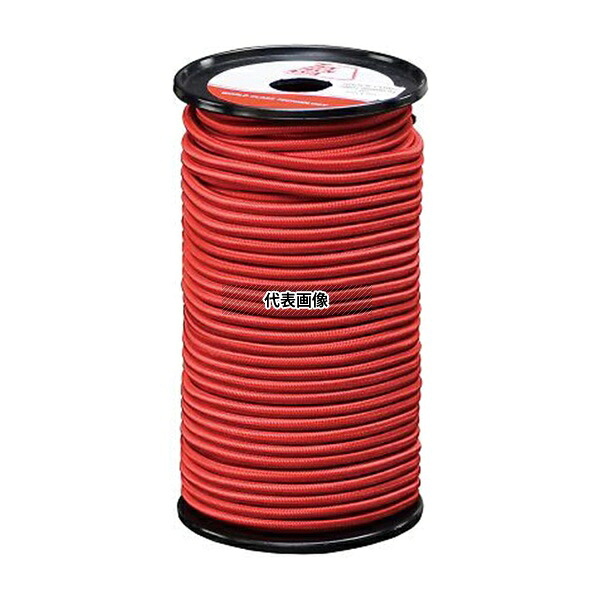 Tex Technology 110477 ショックコード 50m巻 赤 Φ5mm