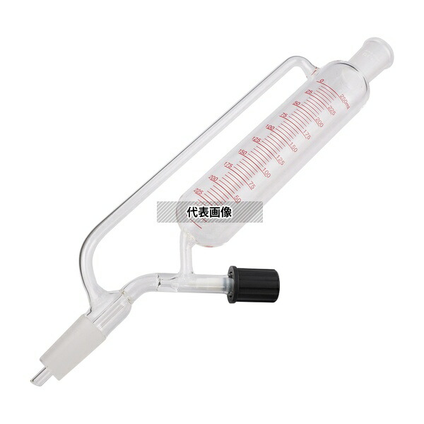 アズワン(AS ONE) 分液ロート(平衡型、ニードルバルブ、目盛付) 250mL SFV250-2440 1個