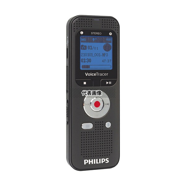 アズワン DVT2000-BK ICレコーダー PHILIPS ブラック