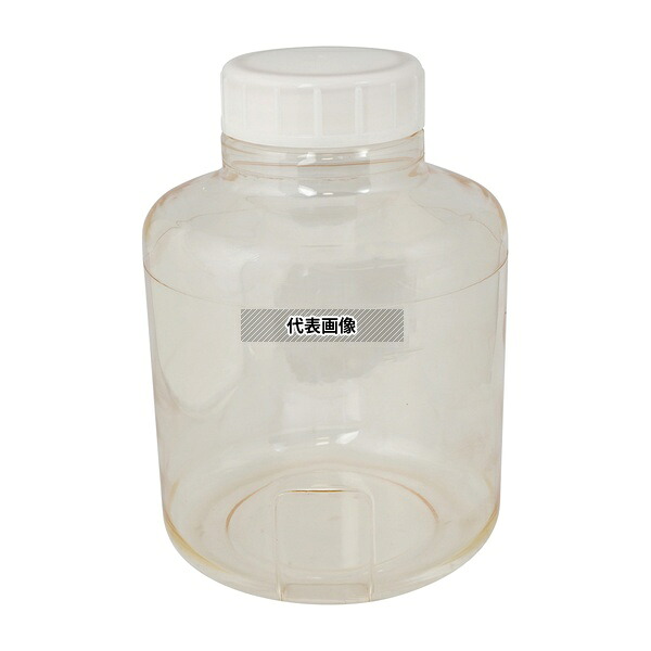 ニッコー・ハンセン 1025-01 ポリカーボネート広口大型瓶 10L 1本