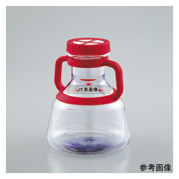 アズワン C043005 培養三角フラスコ 5L γ線滅菌済 1箱(1個/パック×6パック入)