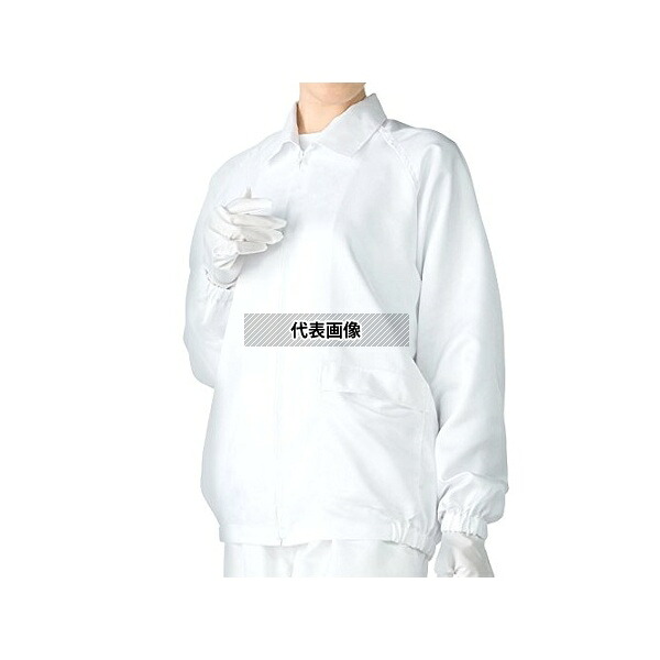 アズワン AS203C 3L 無塵衣AS203C(男女兼用上着) ホワイト 3L