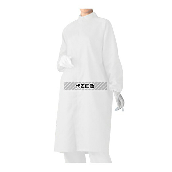 アズワン AS207C 3L 無塵衣AS207C(男女兼用コート) ホワイト 3L