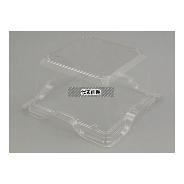 リスパック PABK616 フルーツ容器 バイオカップ キューブ 15-75B ゲイト 穴4H 1ケース(50個×12セット入)