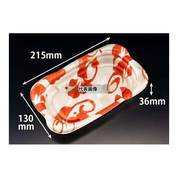 リスパック RLFN842 軽食容器 ホット なごやか 22-13B 彩色赤 1ケース(50個×6セット入)
