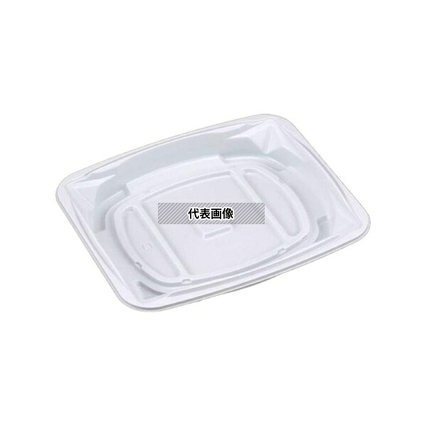 リスパック RHHR212 弁当容器 バイオ 饗ロマン 80B 白 1ケース(50個×12セット入)