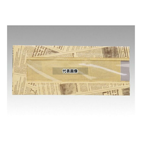 大阪ポリエチレン販売 7372 サンドウィッチ袋 No.232 ヒートシール対応ヨーロピアン茶筋フェネット 1ケース(50個×20セット入)