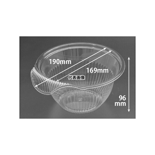 リスパック PBCP523 冷麺容器 バイオ BOWL 本体(M)1ケース(50個×12セット入)