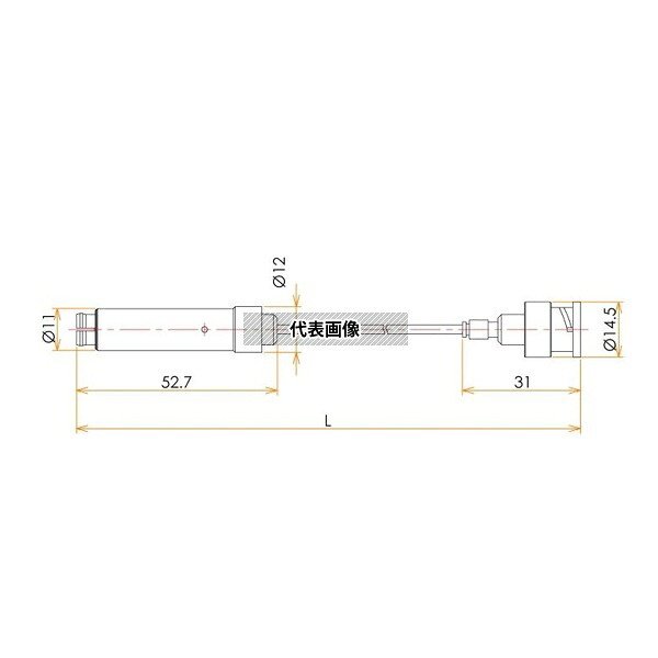 コスモ・テック(真空) VCK2500BJ/BP 接続部品 真空側 両側コネクタ付きケーブル BJ/BP用 L\u003d2500