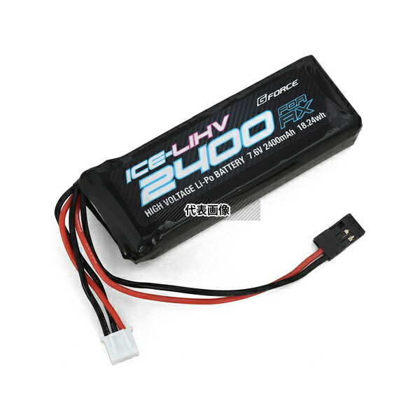 G-force GFG105 ICE LiHV 7.6V 2400mAh (受信機用 ストレート型) 4,959円