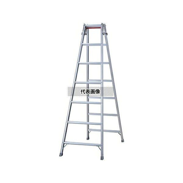 長谷川工業 RD-21c アルミはしご兼用脚立 標準タイプ ワンタッチバー RDー21(10931)