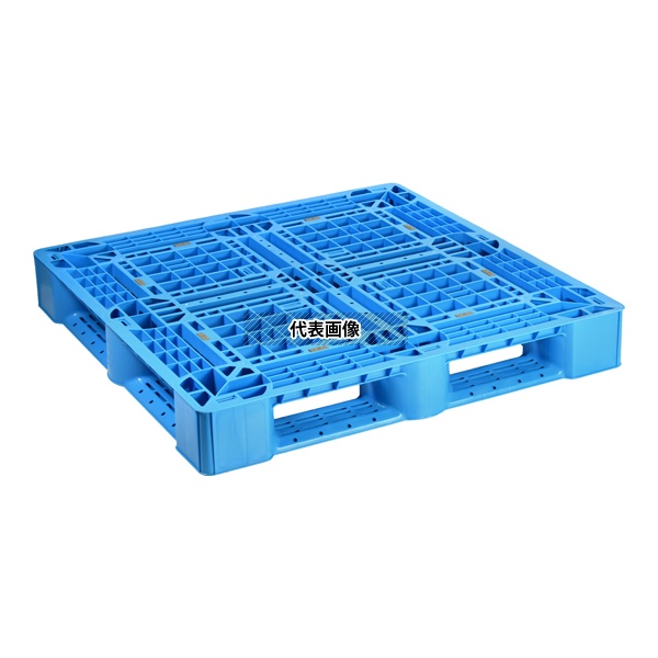 日本プラパレット SLA-1111 フ゛ル- パレット 片面四方 ブルー