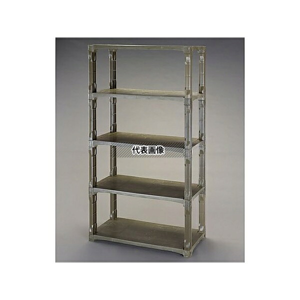 エスコ EA976AL-65 900x450x1800mm/5段 ラック棚(OD/超強化PP製)|ファーストFACTORY