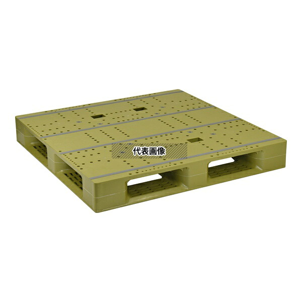 日本プラパレット ZFD-1111E ライトク゛リ-ン パレット 片面四方 ライトグリーン