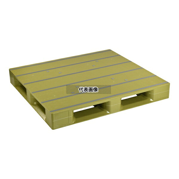 日本プラパレット ZFD-1211E ライトク゛リ-ン パレット 片面四方 ライトグリーン