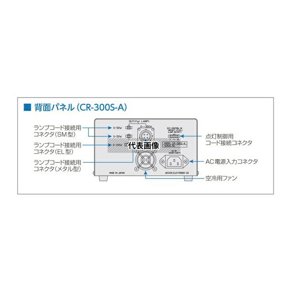 日進電子工業 CR-300S-A LED照明用電源 直流電圧連続点灯用電源 外部アナログ電圧信号調光型 AC電源 1チャンネル 300W 12V照明