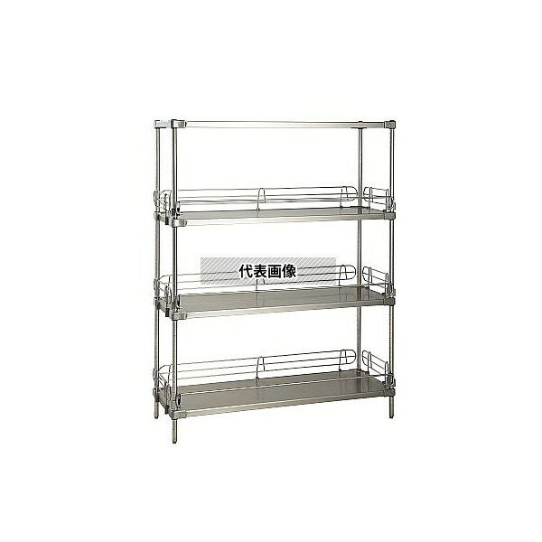 エレクター LSS1520SPS1590W5L4 エレクターシェルフ スーパーシリーズ 落下防止304ソリッドシェルフ W1519×D614×H1587mm 5段 [法人限定]