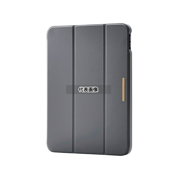 エレコム TB-A25RWVJM3GY iPad11インチ(A16)/10.9インチ(第10世代)用フラップケース CHICSTYLE 背面クリア チャコールグレー