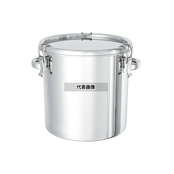 MONOVATE(旧:日東金属工業) TP-CTH-30/PFA テーパー型ステンレス密閉式タンク クリップタイプ TP-CTH-30 A型バイトンパッキン付 20L