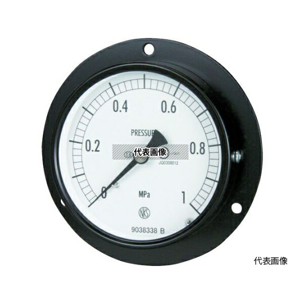 長野計器 普通形圧力計 D枠埋込型 Φ75 最小目盛0.100 AC15-231-6.0MP 入数:1個|ファーストFACTORY