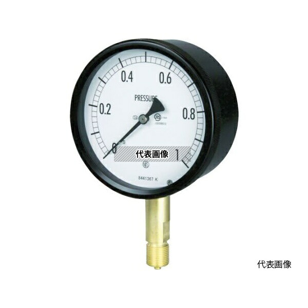 長野計器 密閉形圧力計 A枠立型 Φ100 最小目盛0.050 BE10-131-2.5MP 入数：1個｜ファーストFACTORY