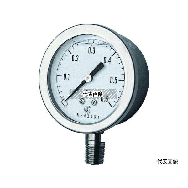 長野計器 グリセン入圧力計 A枠立型 Φ60 最小目盛0.200 GV50-173-7.0MP 入数:1個|ファーストFACTORY