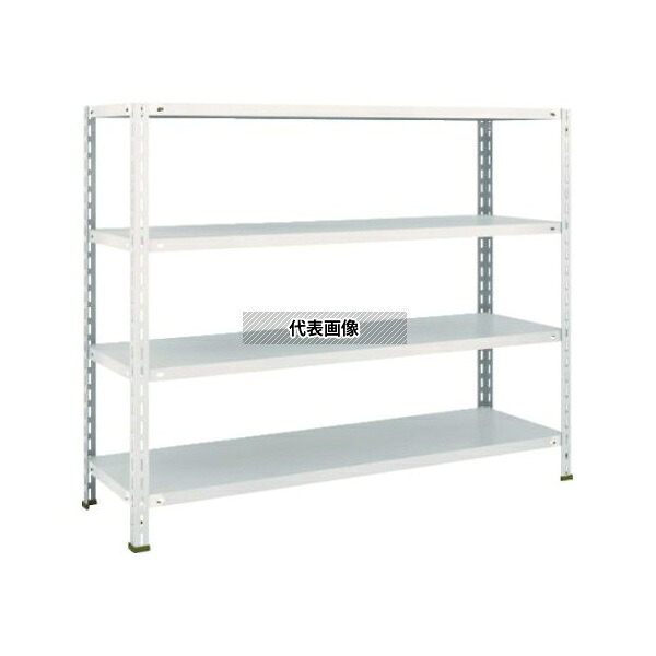 トラスコ中山 L45X-14 NG 軽量棚 中棚ボルトレス型1500X450X1200 4段 ネオグレー [法人限定]｜ファーストFACTORY