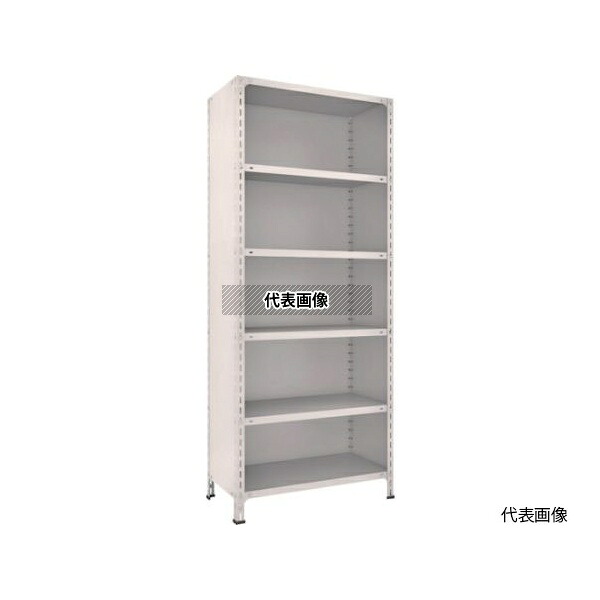 トラスコ中山 73X-26 NG 軽量棚背板・側板付 W875XD450XH2100 6段 ネオグレー [法人限定]｜ファーストFACTORY
