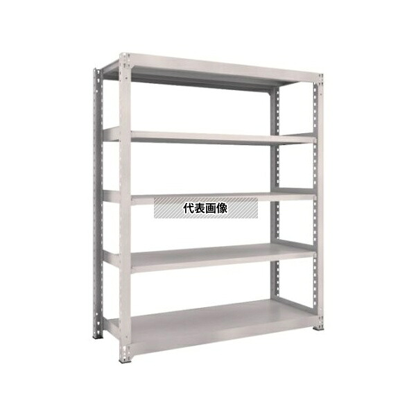 トラスコ中山 M3-6565 スチールラック M3型中量棚 1500&times;571&times;H1800 5段 単体 ネオグレー [法人限定]｜ファーストFACTORY