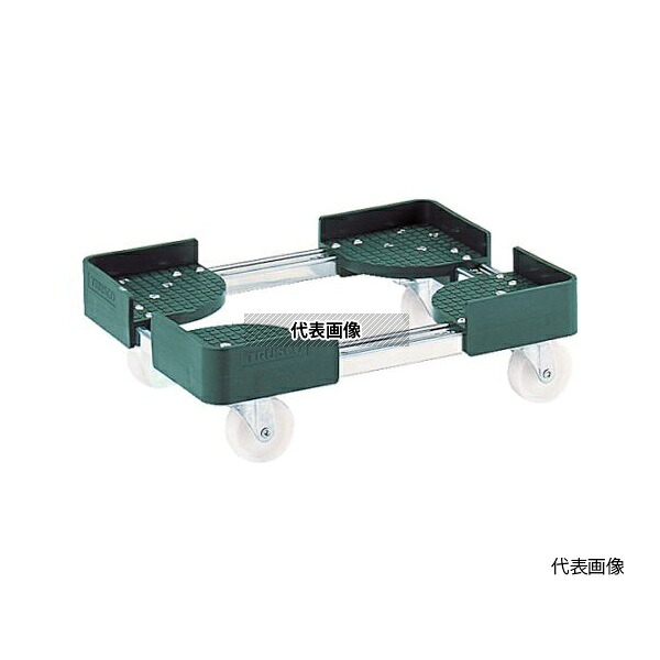 トラスコ中山 FCD-4060SUS 伸縮式コンテナ台車 内寸400-500X600-700 SUS製 [法人限定]｜ファーストFACTORY