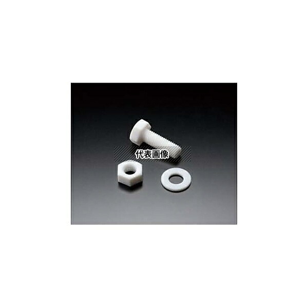 フロンケミカル NR1663-006 PTFE六角ナット M5(10個入り)