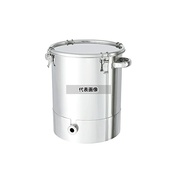 MONOVATE(旧:日東金属工業) KTT-CTH-43 底部勾配型ステンレス密閉容器 クリップタイプ A型シリコンパッキン付 65L|ファーストFACTORY