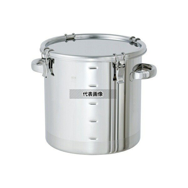 MONOVATE(旧:日東金属工業) CTH-M-47 ステンレス密閉容器 目盛付 (クリップ式) 80L