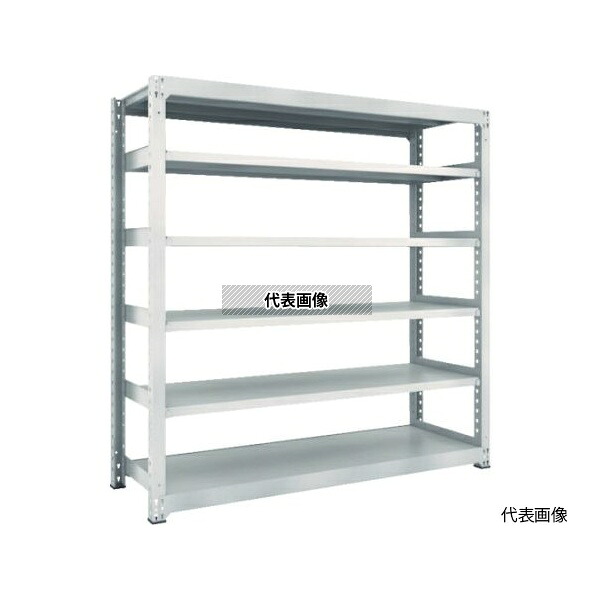 トラスコ中山 M3-6476 スチールラック M3型中量棚 1200&times;721&times;H1800 6段 単体 ネオグレー [法人限定]｜ファーストFACTORY