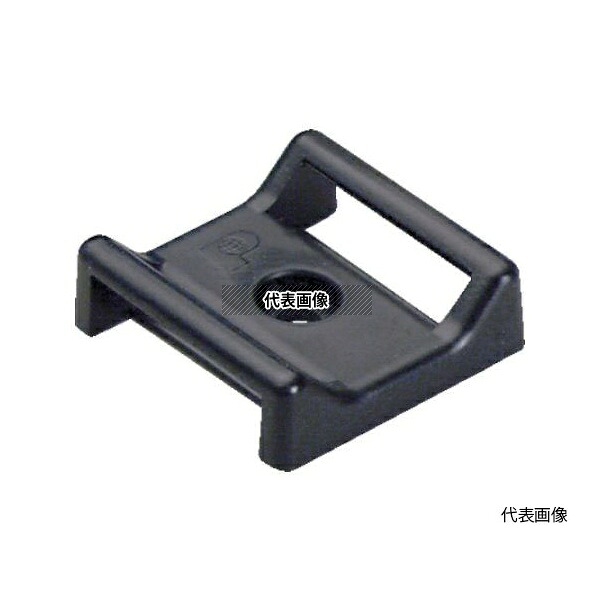 パンドウイットコーポレーション タックタイ用タイマウント M3ネジ止め 黒(100個入) ABMT-S6-C20 1袋(100個入)|ファーストFACTORY