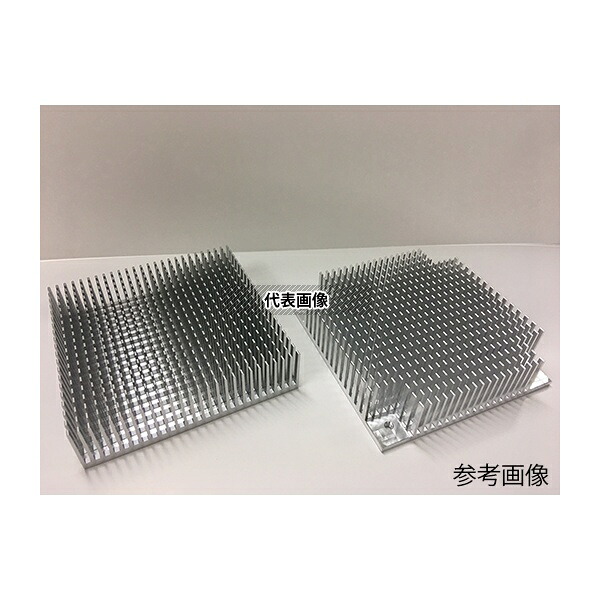 LSIクーラ ASK25100YS(100SQ100H25アナカコウ) LSI用押出材切削ヒートシンク 25×100×100mm 穴加工