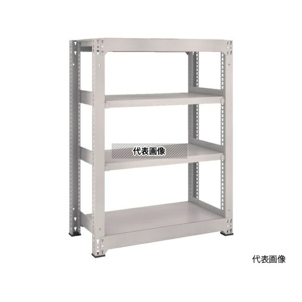 トラスコ中山 M3-43124 スチールラック M3型中量棚 900&times;1121&times;H1200 4段 単体 ネオグレー [法人限定]｜ファーストFACTORY