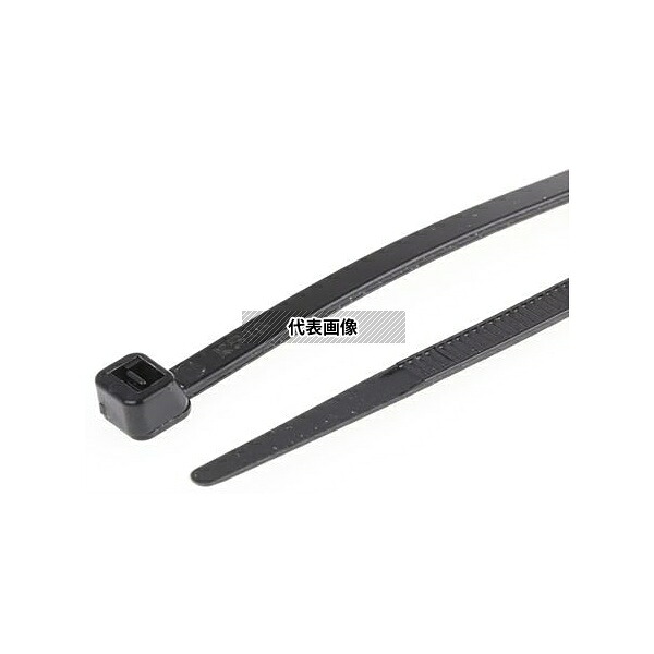 RS Pro 811-1527 結束バンド 750mm x 7.5 mm 黒 ナイロン 66 1袋(100個入)