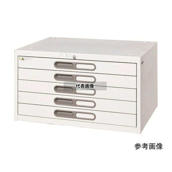 ダイシン工業 A2-5W A2用マップケースA2-5W5段引出し型 ホワイト