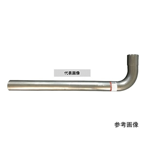山脇産業 13-L065 90度曲げパイプ 片側差し込みタイプ(L型・鉄製・メッキ管)クランプ付 65.0mm 66.0mm