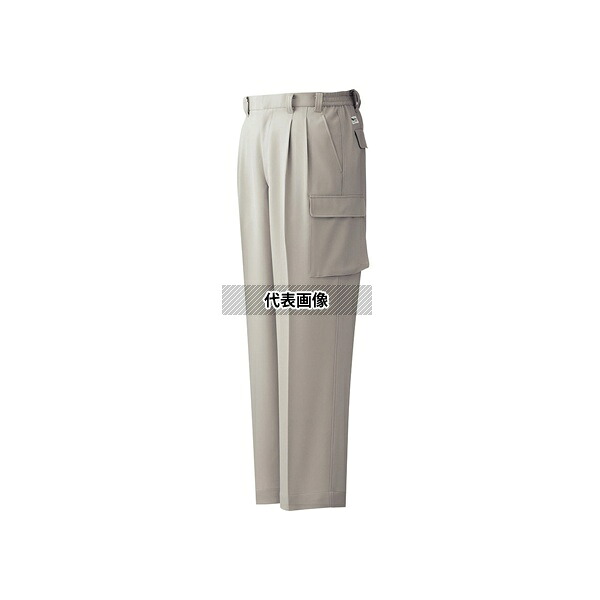 ミドリ安全 G621C-SITA-4L 秋冬作業服 帯電防止JIS適合 裏綿 男子 カーゴスラックス 下 シルバーグレー 4L