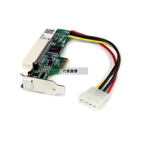 StarTech.com PEX1PCI1 PCI Express - PCI変換アダプタ PCIe(オス) - PCIスロット(メス) + ペリフェラル電源(4ピン)