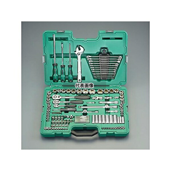 アズワン(AS ONE) 1/4"・3/8"・1/2"DR ソケットレンチセット EA687DB-1 入数:1組|ファーストFACTORY
