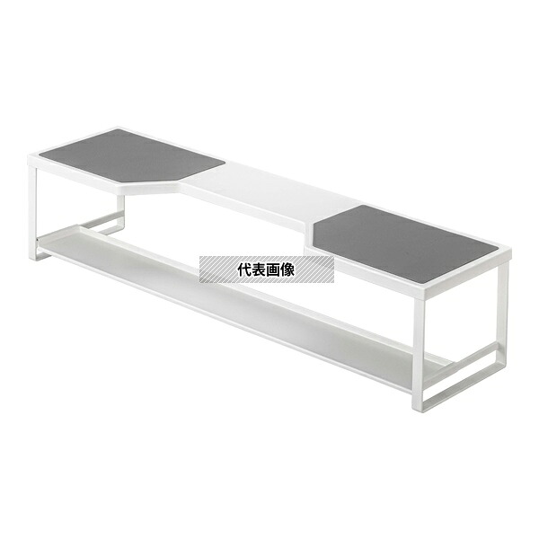 山崎実業 5651 コンロ奥ラック プレート 排気口カバー付き 60cmコンロ用 ホワイト